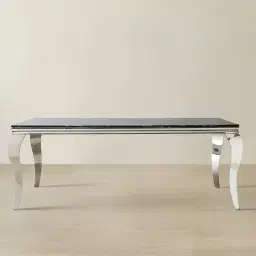 Marble Dining Table - Black