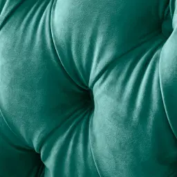 Vogue Peacock Blue Velvet 3-Seater Sofa 