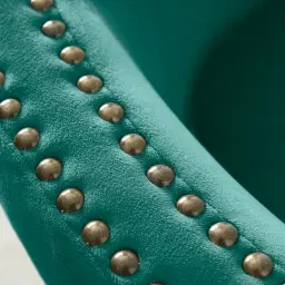 Vogue Peacock Blue Velvet Occasional Chair 