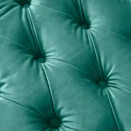 Vogue Peacock Blue Velvet Ottoman