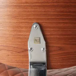 Pazin Brown Vegan Leather Bar Stool