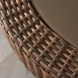 Juno Natural Brown Wicker Oval Coffee Table