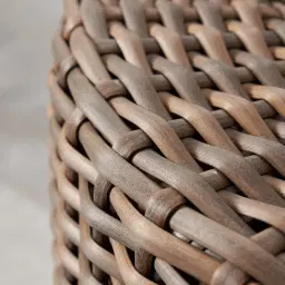 Juno Natural Brown Wicker Oval Coffee Table