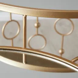 Mystic Antique Gold Mirror Side Tables 