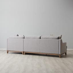 Catheryn Space Grey Fabric Right Chaise Lounge