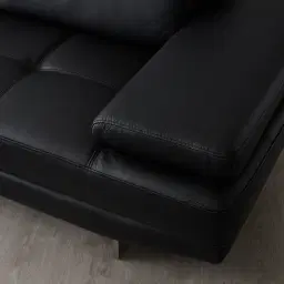 Aster Black Modular Right Chaise Lounge 