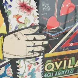 King Of Hearts Framed Paper Collage