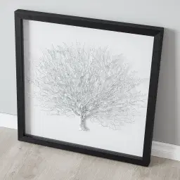 Silver Sea Fan Shadow Box Frame