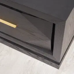 Xandra Black Oak Veneer Entertainment Unit