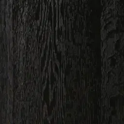 Xandra Black Oak Veneer Sideboard - Brass handles