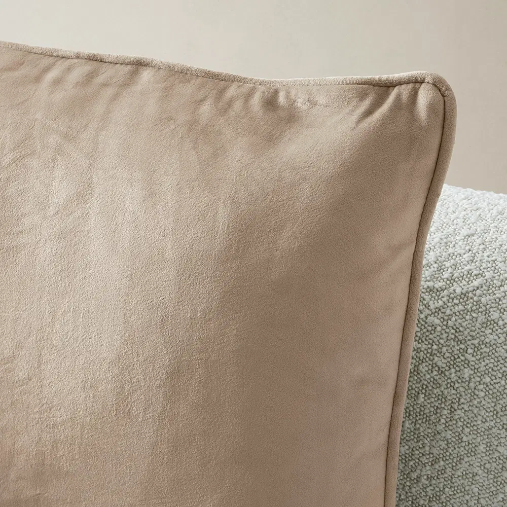 Remi Beige Velvet Cushion