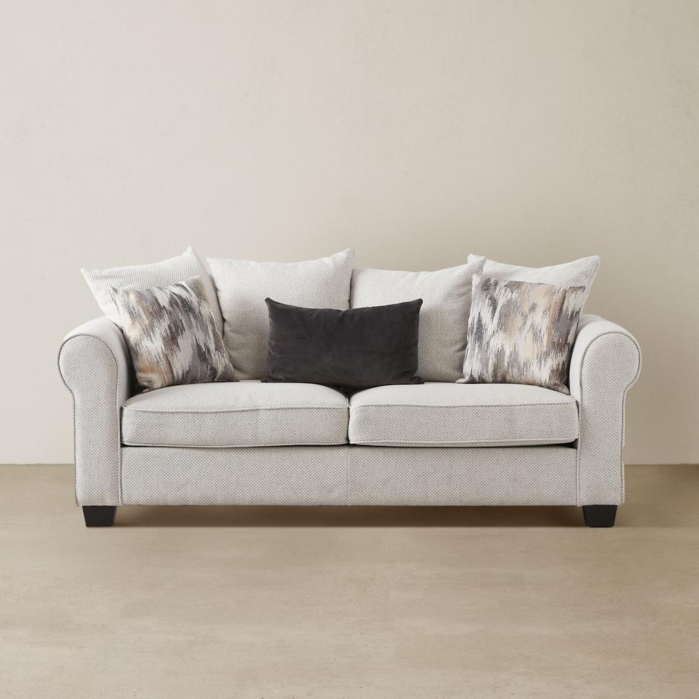 Laurie Ash Grey Fabric 2-Seater Sofa
