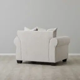 Laurie Ash Grey Fabric Single Seat Sofa