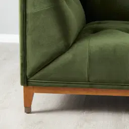 Humphrey Forest Green Velvet 3-Seater Sofa