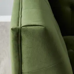 Humphrey Forest Green Velvet 3-Seater Sofa