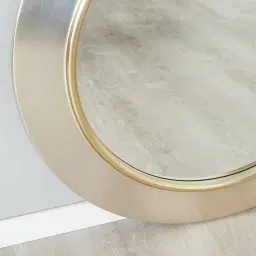 Lucinda Silver Round Mirror