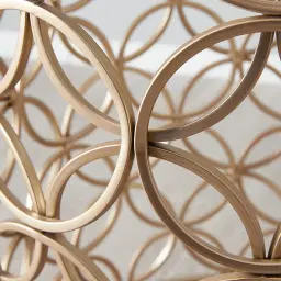 Cody Champagne Gold Glass Side Table