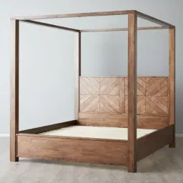 Regina Wooden Veneer King Bed