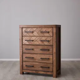 Regina Wooden Veneer Chest Drawers