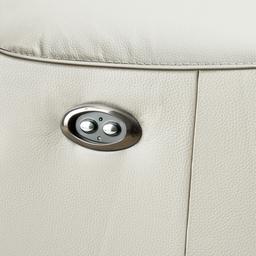 Bruce Cream Leather 2-Seater Electric Recliner 