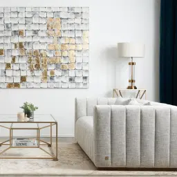 Wilton Brushed Bronze Metal Table Lamp - White Linen Lamp Shade