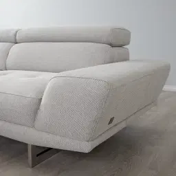 Albany Gainsboro Grey Fabric Right Chaise Lounge