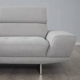 Albany Gainsboro Grey Fabric Right Chaise Lounge