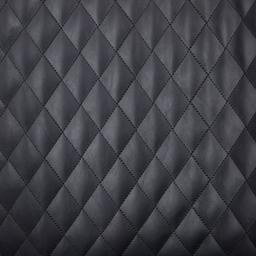 Quinn Black Vegan Leather  Bar Stool - Brass Colour Legs