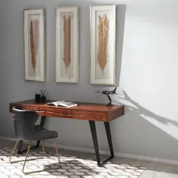 Quinn Black Vegan Leather Dining Chair - Brass Colour Legs