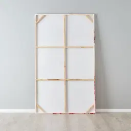 Vermillion Accent Abstract Painting