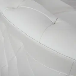 Regal Cream Leather 3-Seater Sofa 