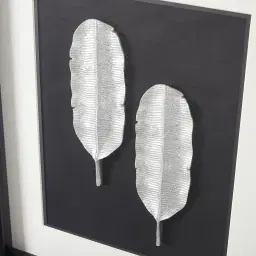 Banana II Silver Leaf Shadow Box 