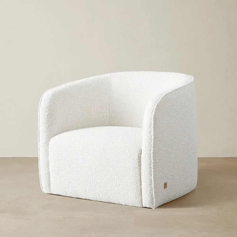 Andy Cream Boucle Club Chair