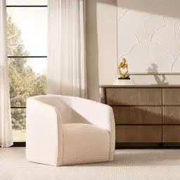 Andy Cream Boucle Club Chair