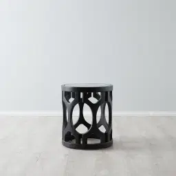 Coco Black Birchwood Side Table