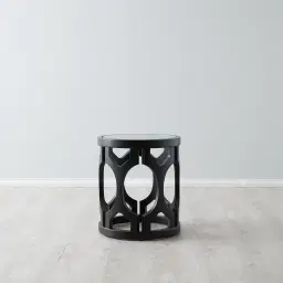 Coco Black Birchwood Side Table