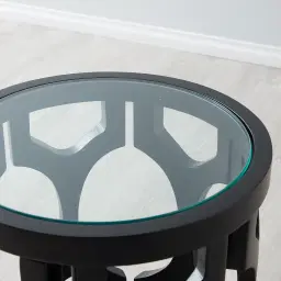 Coco Black Birchwood Side Table