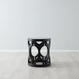 Coco Black Birchwood Side Table