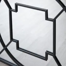 Myrtle Black Square Mirror