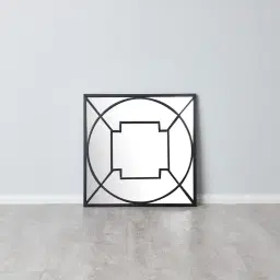 Myrtle Black Square Mirror