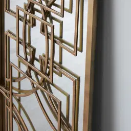 Buchannan Rectangle Mirror - Antique Gold