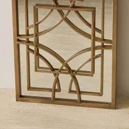 Buchannan Rectangle Mirror - Antique Gold