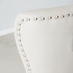 Viktor Stone Beige Vegan Leather Dining Chair