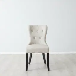 Viktor Stone Beige Vegan Leather Dining Chair