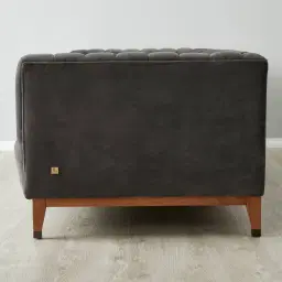 Astoria III Charcoal Velvet 3-Seater Sofa 