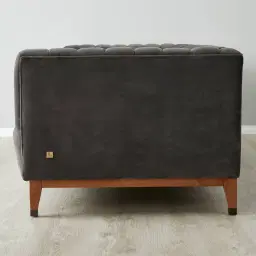 Astoria III Charcoal Velvet 2-Seater Sofa 