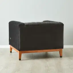 Astoria III Charcoal Velvet Occasional Chair 