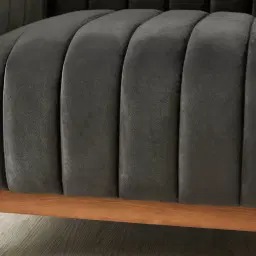 Astoria III Charcoal Velvet Occasional Chair 