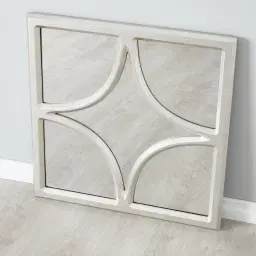 Astral Distressed Silver Square Mirror
