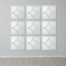 Astral Distressed Silver Square Mirror